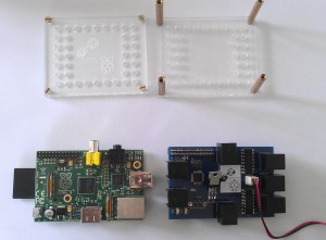 Step 4 - Laying out the BrickPi and Raspberry Pi