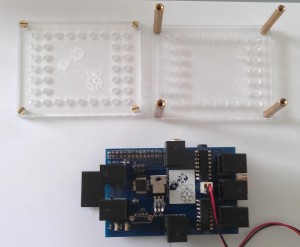 Step 5 - Slide the BrickPi over the Raspberry Pi